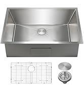 SANYCASA 30 Inch Undermount Kitchen Sink Superior Drain Kitchen