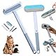 2 Stück tierhaarentferner bürste, 3 In 1 Pet Hair Remover, Tierhaarentferner Multifunktion, Tierhaarentferner Hunde Kleiderbürste, katzenhaarentferner Bürste, Fusselbürste Tierhaare Kleidung