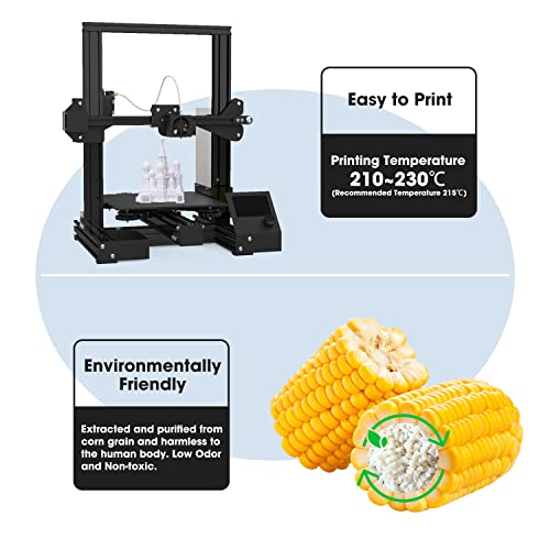 Image of 3DHoJor PLA Pro (PLA+) Filament 1.75mm 3D Printing Filament 1kg*4 Bundle Cardboard Spool Dimensional Accuracy + /- 0.03 mm-4 Pack Cold White