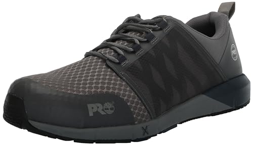 Timberland PRO Timberland PRO Men's Radius Composite Safety Toe Industrial Athletic Work Shoe, Grey/Navy-2024 NEW, 10.5 M