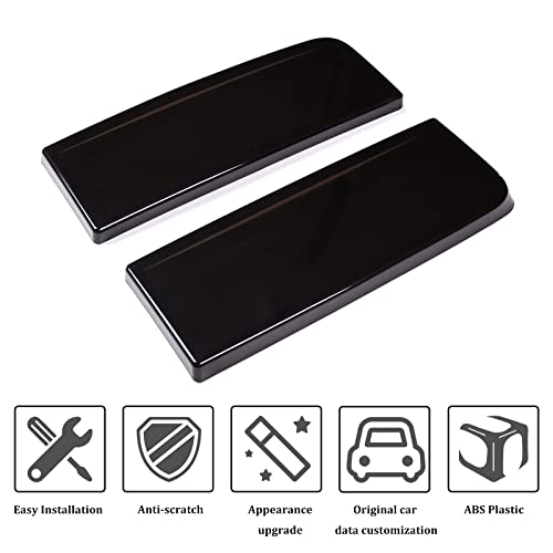 Qiosreui Car Taillight Cover For Hummer H2 2003-2009, Smoked Tail Lamp Guard Trim Frame Bezels, Blackout Tail Lamp Shell Shade,Only For Suv (Tail Light-2Pcs) #TOP1