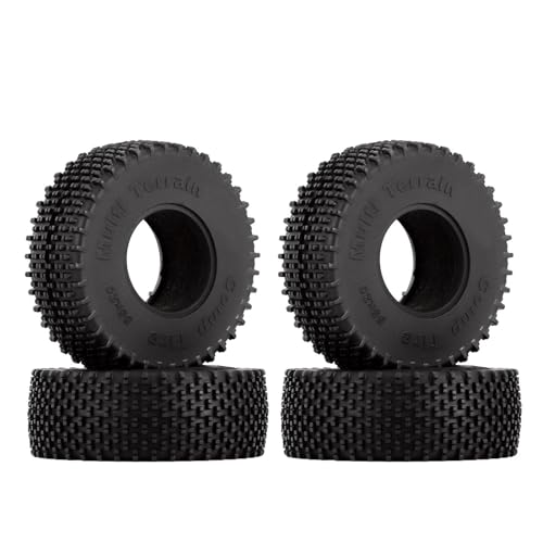 Pneus de Roue 1.0 SCX24 TRX4M pour Éviter le Patinage sur Roche et Terre