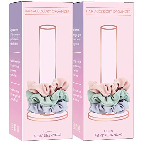 Joyora Scrunchie Holder Stand, (2 pk) for Teen Girl Gifts, The Perfect Scrunchy Display Organizer
