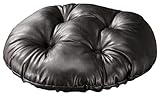WalterDrake Faux Leather Tufted Bar Stool Cushion