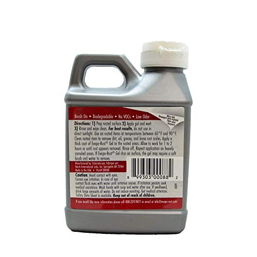 CRC EvapoRust Gel Rust Remover, 8 Fl Oz, Rust Remover for Vertical