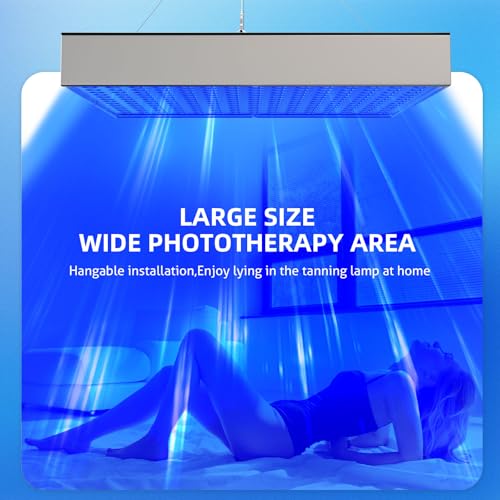 Jitesy Solarium für Zuhause,225PCS 460NM,Gesichtssolarium Seinstellbares Ständer Und Aufhängbare Haken,Gesichtsbräuner Solarium Für Zuhause Für Körper&Gesicht,Verschenken Self Tanning Drops*2