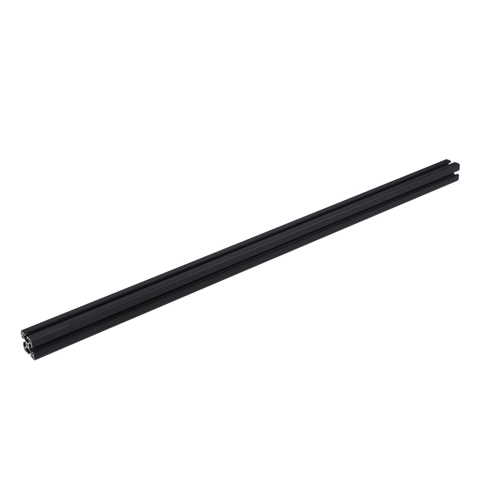 Aluminiowy profil wytłaczany 4040 T gniazdo europejska standardowa szyna anodowana liniowa część drukarki 3D CNC DIY 39,4 cala 1000mm mocne gładkie trwałe do urządzeń automatyki (Czarny)