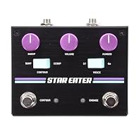 Foot-Switchable Booster and Variable Filter Stage: The Pigtronix Star Eater Super Jumbo is an all-analog, dual footswitch super-jumbo Fuzz pedal with a foot-switchable booster and variable filter stage, allowing players to easily sculpt a massive arr...