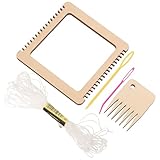 TOKIDNY Juego de Herramientas de Telar de Madera Portátil para Manualidades DIY Tablero de Tejido para Artes de Diseño y Bricolaje Color Aleatorio