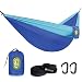 Premium Outdoor Hammock - Large Double Size, Portable & Ultra Light. FREE 10’ Tree Straps & Wiregate Carabiners Included. Ripstop Parachute Nylon for Hiking, Camping, Travel, Beach & Backpacking