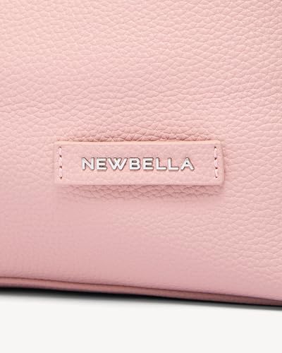 Image of NEWBELLA Women's Hobo Shoulder Bag, Vegan Leather Wide Strap Hobo Purse, Lightweight Commute Tote Bag for Daily Work