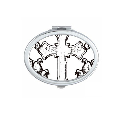Miroir de poche chrétien ovale : finis les miroirs encombrants dans votre sac