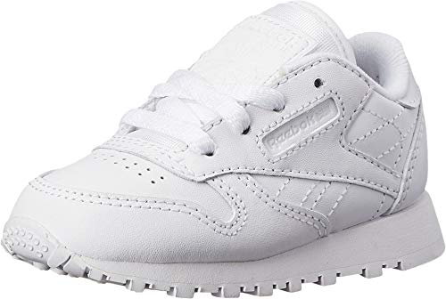 Reebok Classic Leather TD Shoe (Infant/Toddler), White/White/White, 10 M US Toddler