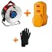 Produktbild Sicherheitsset Brennenstuhl Garant S IP44 Kabeltrommel 50m H05RR-F 3G1,5 1198530 + Brennenstuhl Personenschutz-Adapter BDI-A 2 30 IP54 + 1Paar Polyester, Strickhandschuh mit Latex
