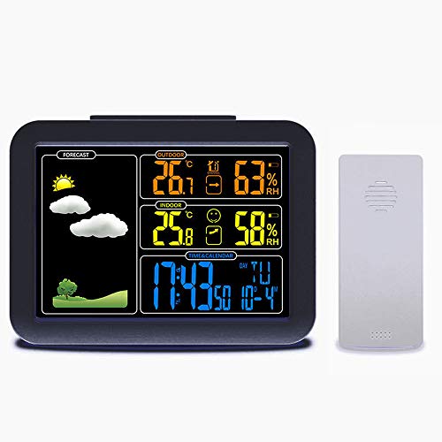 Digital, Funk-Wetterstation, Feuchtigkeit und Temperatur, Wecker, Monitor