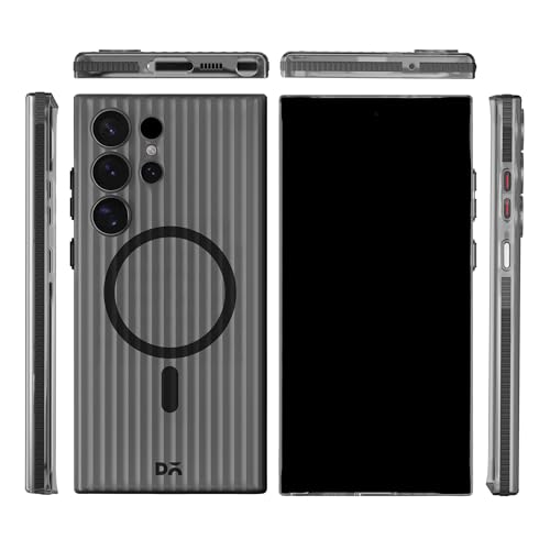 Image of DailyObjects Beam 2.0 Magnetic Case Cover Compatible with Samsung Galaxy S23 Ultra | Wireless Charging Slim Back Cover | 2 Layer Edge Protection & Shockproof - Black