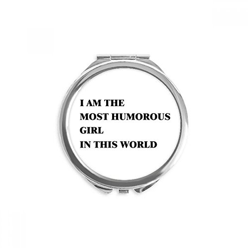 Miroir fille ronde maquillage de poche un cadeau original et humoristique
