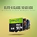PNY 128GB Elite-X™ Class 10 U3 V30 A1 microSDXC Flash Memory Card - Up to 100MB/s Read, 4K UHD, Full HD, UHS-I, Smooth Content Capture, for Smartphones, Drones, Tablets, 2-Pack