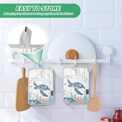 Soportes para ollas de cocina azul claro de 7 x 9.8 pulgadas Oceam 5