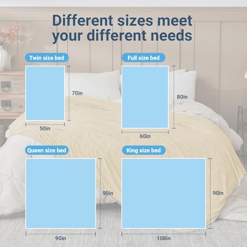 Image of Cooling Blanket Twin Size 60 inchx80 inch, Summer Lightweight Breathable Ice Blanket, Cooling Blankets for Hot Sleepers Night Sweats Adults Absorb Heat Keep Cool