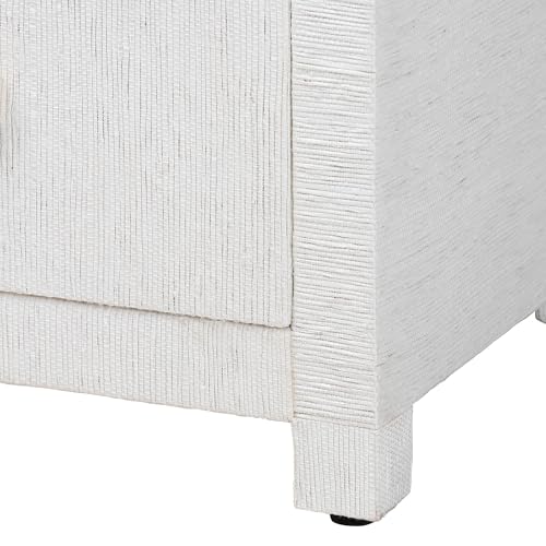Bali & pari Xavier Grasscloth Tall Storage Cabinet - Woven Accent Displaying Tower Bookcase with Open Shelves and Drawers, Space-Saving Organizer for Living Room, Bedroom, or Entryway by bali & pari - Image 7