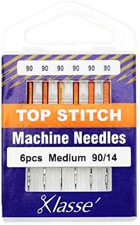 Klasse Mach Needle Topstitch Sz90/14 6pc
