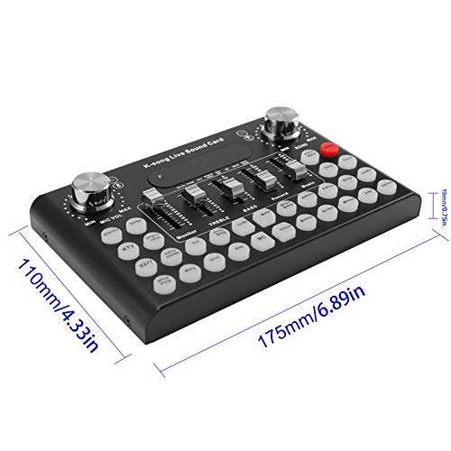 TenYua Professionelle Soundkarte Mikrofon Sprachmusik o USB Headset Entertainment Karaoke Steamer K-Song Live Soundkarte - Image 6