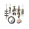 Vogelspeelgoed 7 stks/set Natuurlijke Houten Vogels Parrot Toys Chew Bite Opknoping Kooi Ballen Huisdieren Perch…