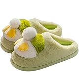 Pantuflas Mujer Casa invierno Caliente Peluche Zapatillas Para Espuma De Memoria Cómodas Antideslizantes Zapatillas