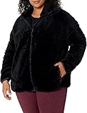 Amazon Brand - Core 10 Women's (XS-3X) Cozy Teddy Bear Fleece Yoga Jacket