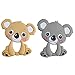 TOYANDONA 2 Piezas Koala Juguetes para La Dentición del Bebé Silicona de Dibujos Animados Animal Mordedor para Bebés Bebé Molar Juguete Chupete Triturador de Dientes para Bebés Pequeños