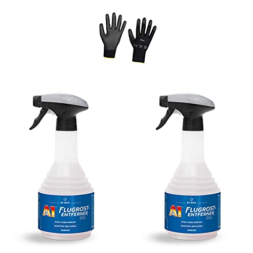 ILODA Schutzhandschuhe + 2xDr.Wack A1 500ml Flugrost-Entferner Gel