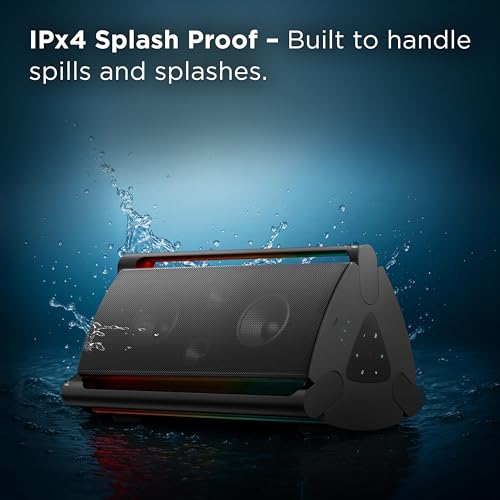 TCL TP200K Portable Bluetooth Party Speaker with 5 RGB Dynamic Light Shows, 12 Hr Battery, and IPX4 Splash-Proof Rating - image 8