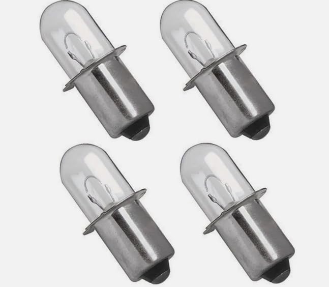 4 Pcs Replacement Xenon Bulbs Compatible with Ridgid R849 Flashlight 18V -Rk
