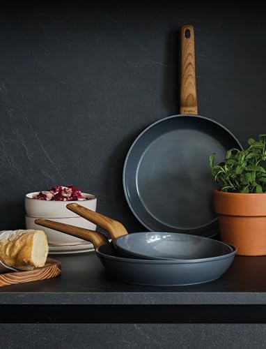 Tognana T-Care, Set 3 padelle 20/24/28 cm, alluminio, grigio scuro - Immagine 1