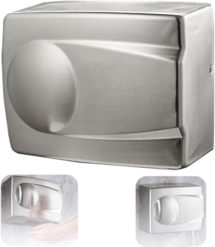 CSYQPDMBDL Secador de Manos Automático, Secamanos Automático, Secador de Manos eléctrico de Aire Caliente Comercial, Totalmente automático, de inducción, for Montaje en Pared, for baño y Cocina.