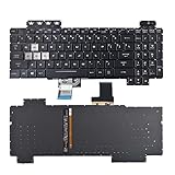 SUNMALL Replacement Keyboard Compatible with Asus TUF Gaming FX505 FX505DD FX505DV FX505DU FX505DY FX505GD FX505GE FX505GM FX505GT TUF705DD TUF705DT TUF705DUFX86 Serie RGB Backlight