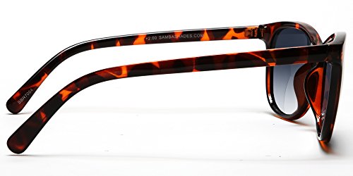 Samba Shades Bifocal Sun Readers Fashion Reading Sunglasses With Demi Brown Tortoise Shell, Grey Lens, 2.00 Magnification For Men And Women #TOP5