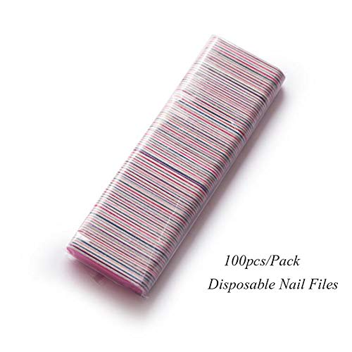 Mwoot 100 Stück Nagelfeilen, Doppelseitige Einweg Nagelfeile, Professionelle Care Mini Nagelfeilen -180/240 Grit – Bild 8