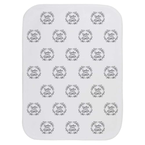 Azeeda 'Together Forever Wedding Rings' Baby Burp/Wash Cloth (BC00028753)