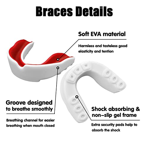 Sports Mouth Guard For Kids And Youth,2 Pcs Boys Girls Mouthguard With Case (Bpa Free) For Boxing Football Hockey Karate Rugby #TOP2