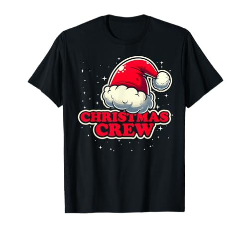 Retro Vintage Christmas Crew, Viaje de compras, Familia, Grupo Camiseta