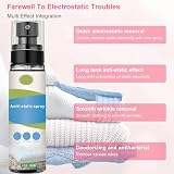 Antistatik Spray,Spray Antistatisch,100 ml Anti Static Spray,Antistatikspray,Statikspray für Kleidung,für Kleidung,Textilien,Möbel und Auto,Reduziert Statische Aufladung