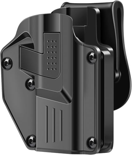 Fit Most Popular Full Size and Compact Pistols Universal Gun Holster, Glock 19/17/43X/48, Taurus G2C/G3， Beretta 92/92FS, S&W M&P, Sig P365/P320, 1911, and More