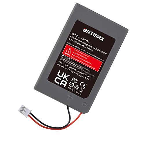Batmax 2Pc 1800Mah Lip1359 Battery Replacement For Sony Ps3 Playstation 3 Controller Sixaxis Dualshock 3 Cechzc2E Cechzc2U #TOP5