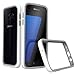 Samsung Galaxy S7 Case, RhinoShield [CrashGuard] Heavy Duty 11 ft Drop Protection [High Durability] Thin Lightweight Protective Bumper - Perfect w/ Skin [Great for NFC and Wireless Charger] - White