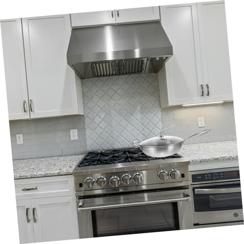 Wok de acero inoxidable con recubrimiento antiadherente y tapa miniatura 3
