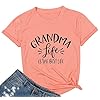 Womens-Grandma-Life-is-The-Best-Life-T-Shirt-Funny-Letter-Print-Blessed-Nana-Gift-Shirts-Short-Sleeve-Tops-Tee Womens Grandma Life is The Best Life T Shirt Funny Letter Print Blessed Nana Gift Shirts Short Sleeve Tops Tee Orange