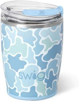 Swig Life 12oz Insulated Tumbler with Lid, Saltwater Camo