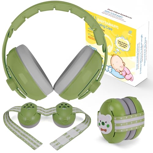 Empireway Baby Ear Muffs Green
